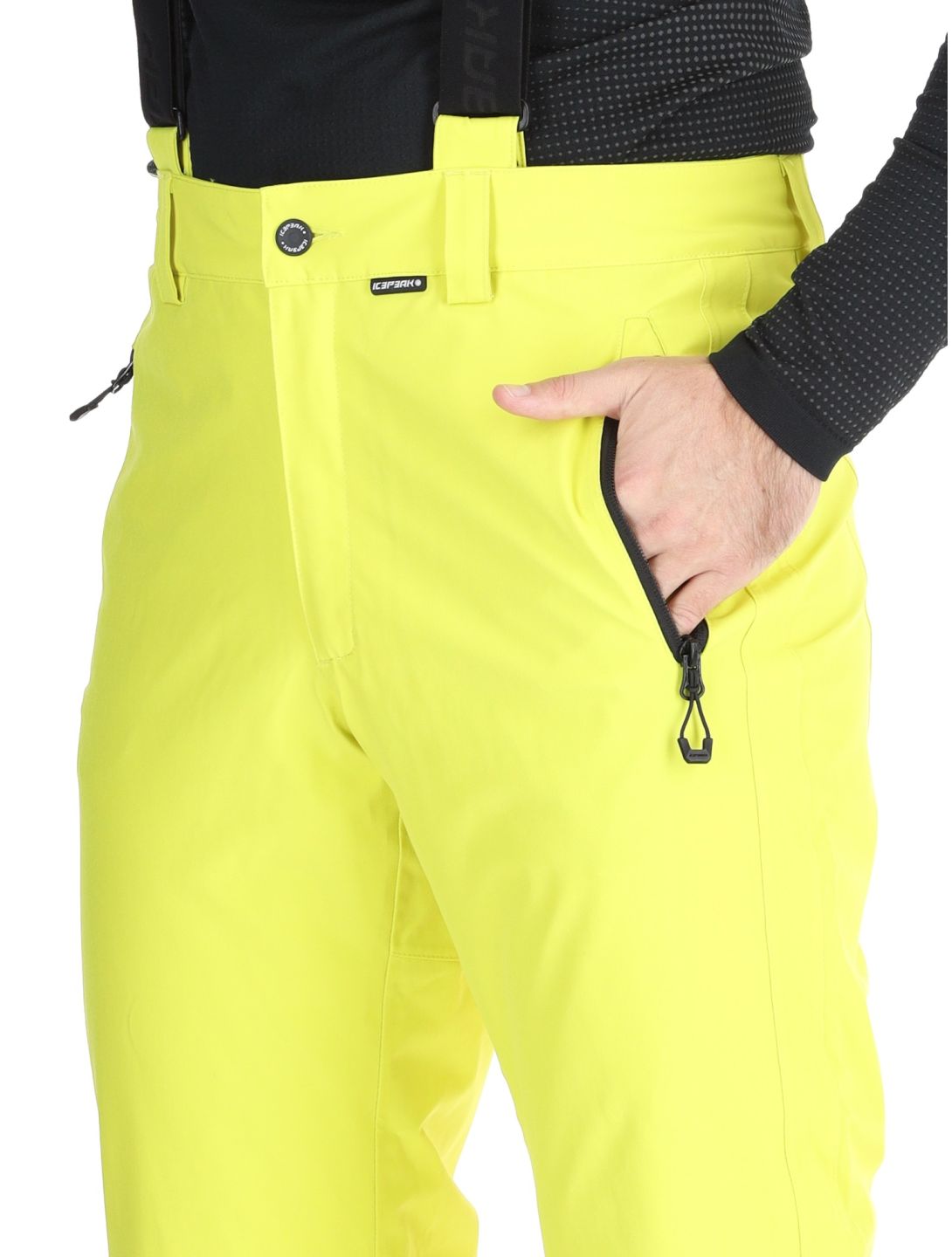 Icepeak, Freiberg ski pants short model men Aloe green 