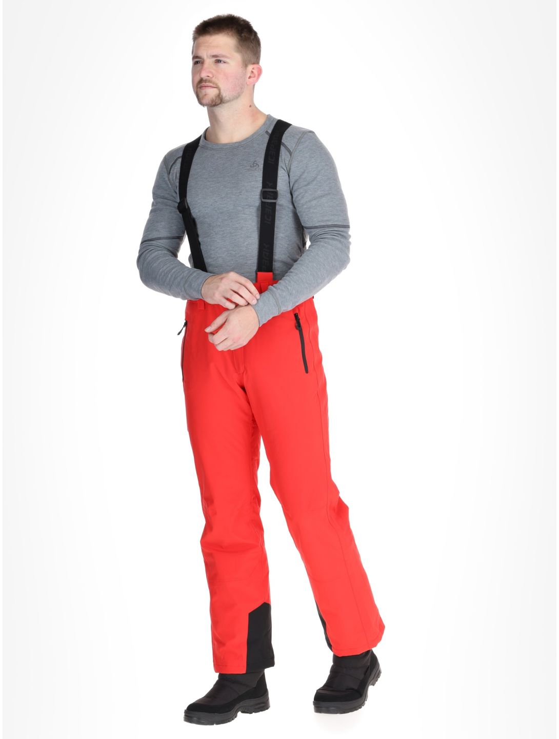 Icepeak, Freiberg ski pants short model men Coral-Red red 