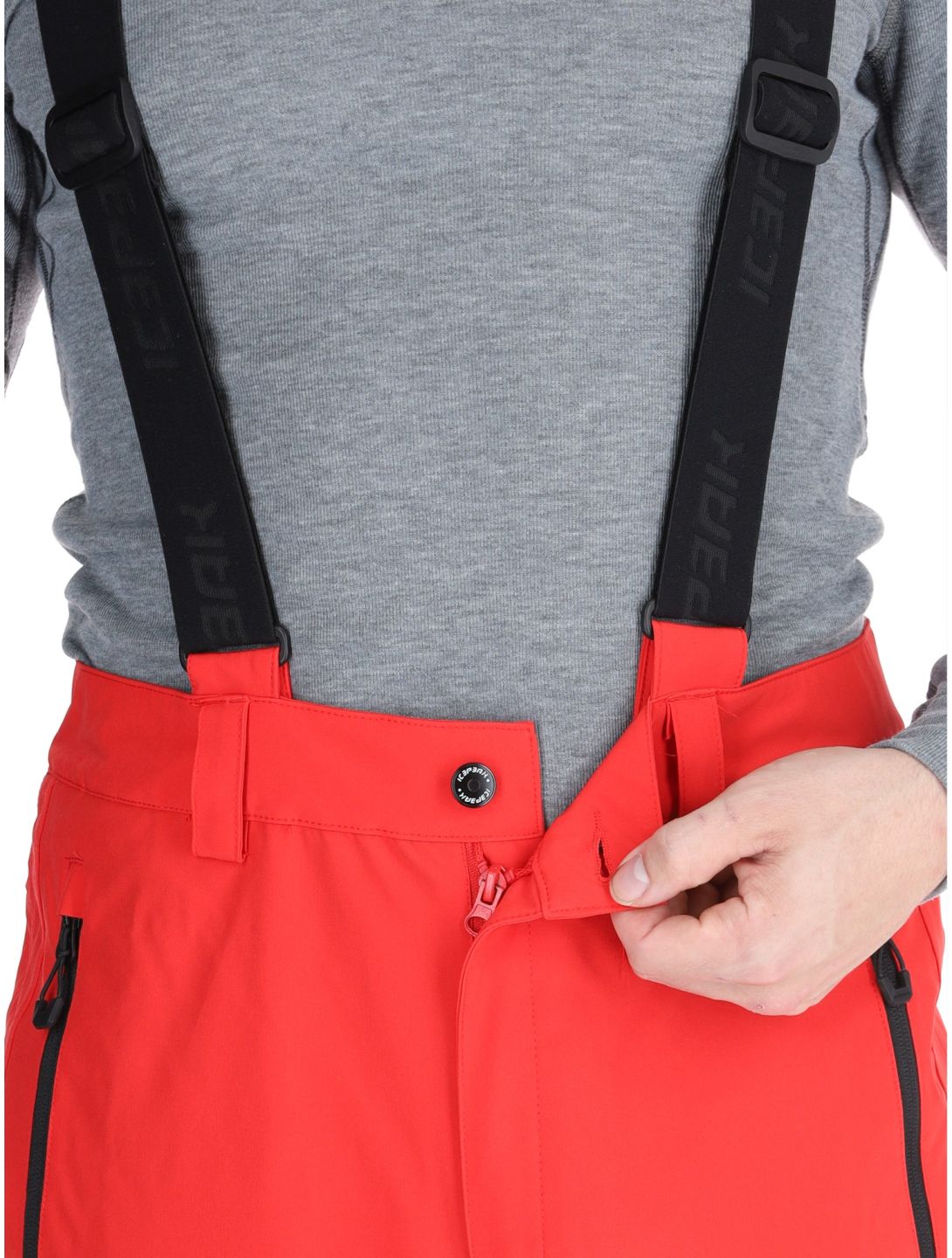 Icepeak, Freiberg ski pants short model men Coral-Red red 