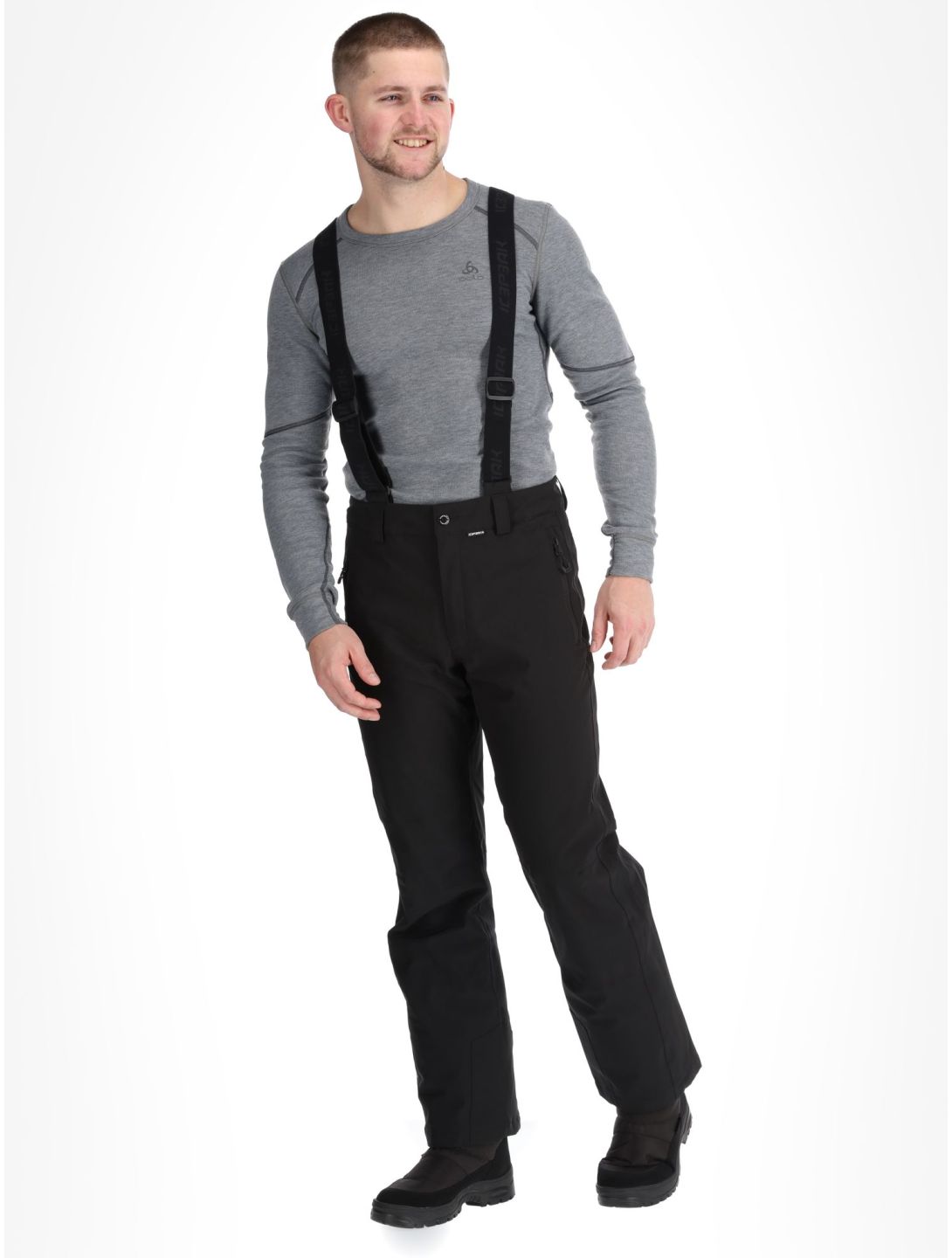 Icepeak, Freiberg ski pants short model men Black black 