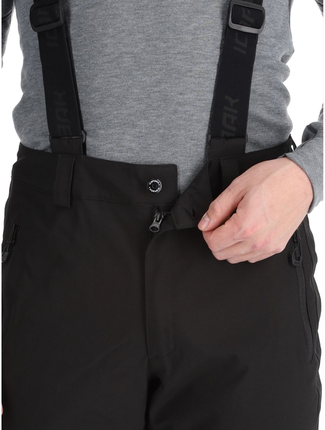 Icepeak, Freiberg ski pants short model men Black black 