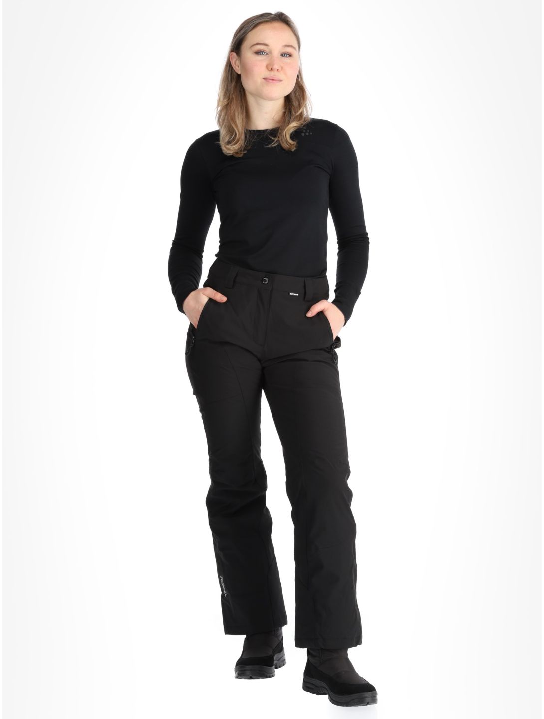 Icepeak, Freyung ski pants short model women Black black 