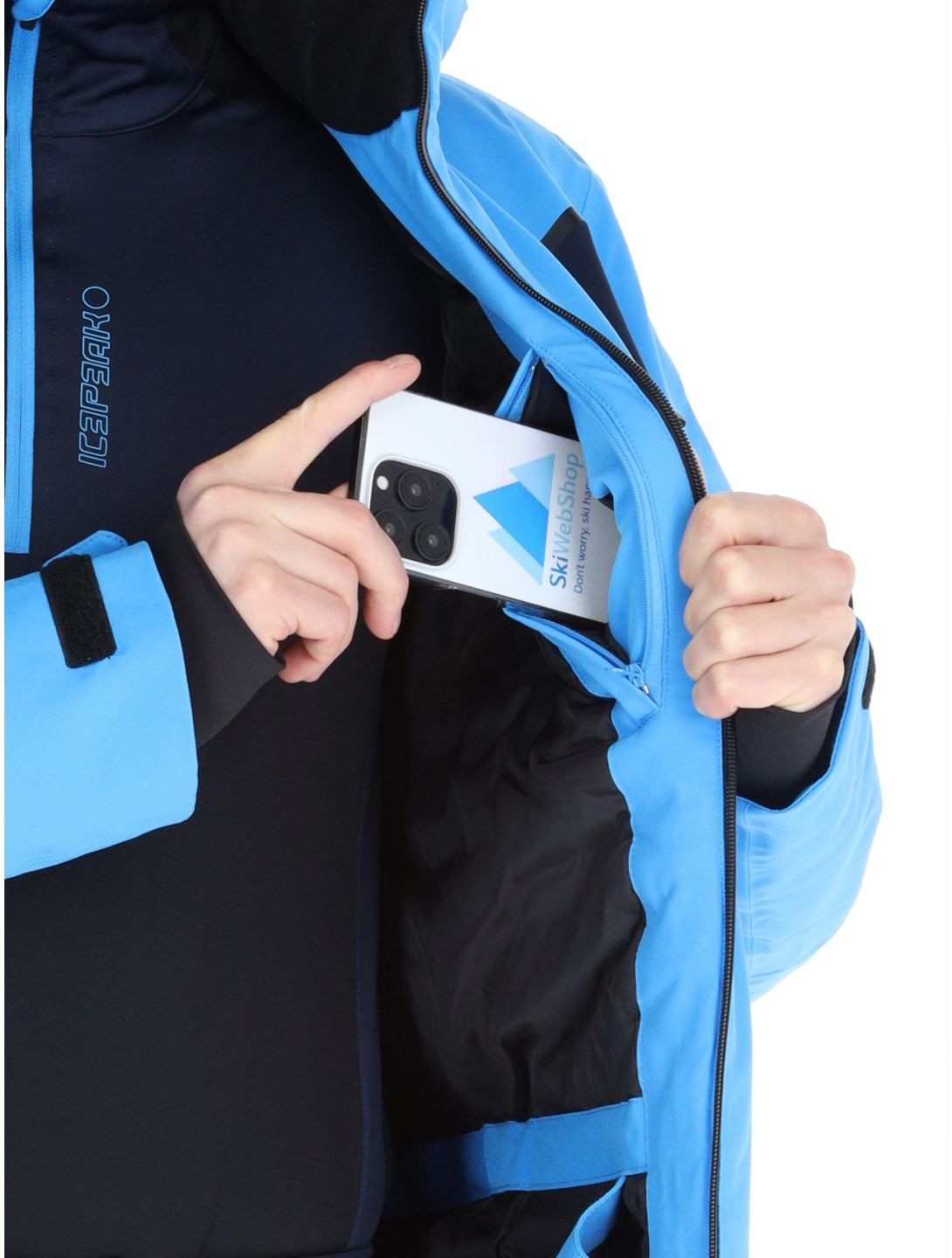 Icepeak, Frisco ski jacket men Sky Blue blue 