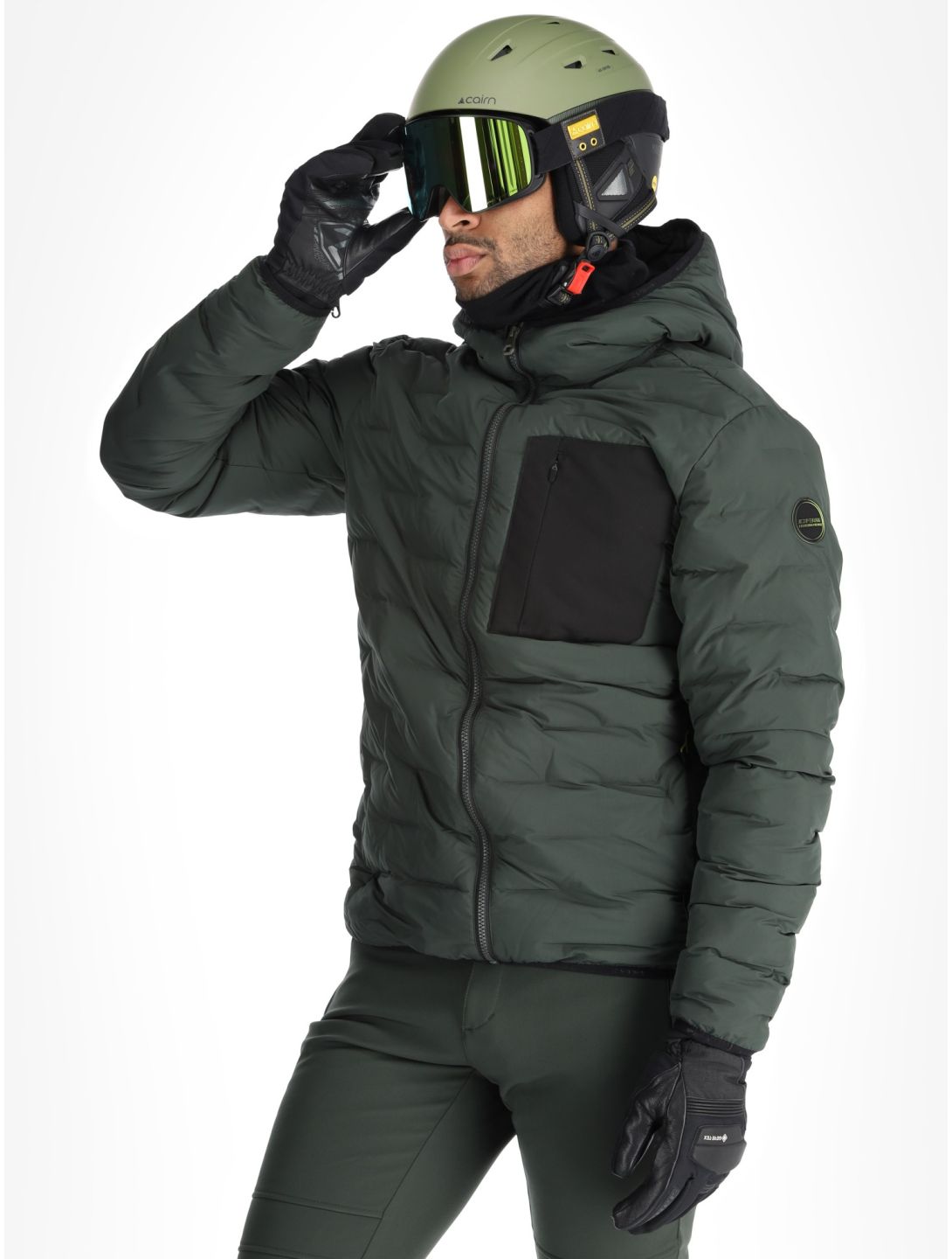 Icepeak, Frontier ski jacket men Dark Olive green 