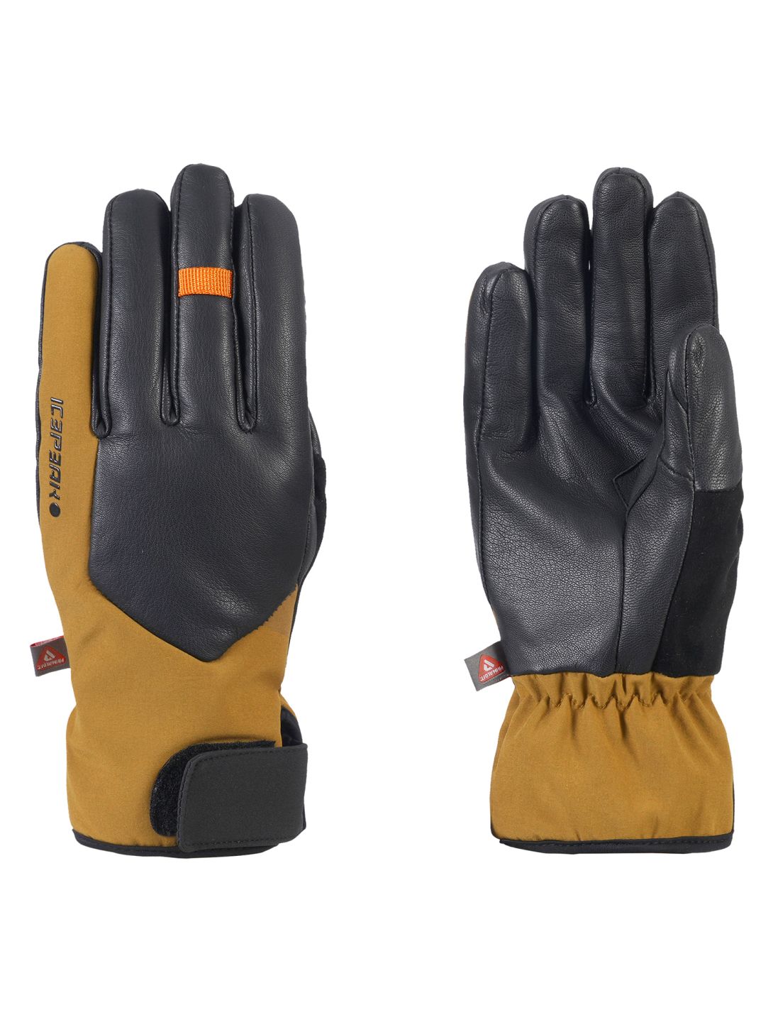 Icepeak, Harlingen ski gloves unisex Rust brown 