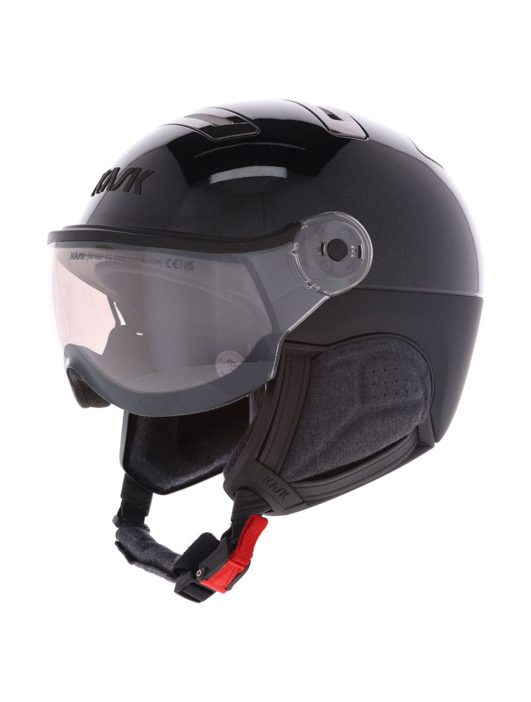 Kask, Piuma-R Chrome Visor ski helmet with visor unisex Black black 