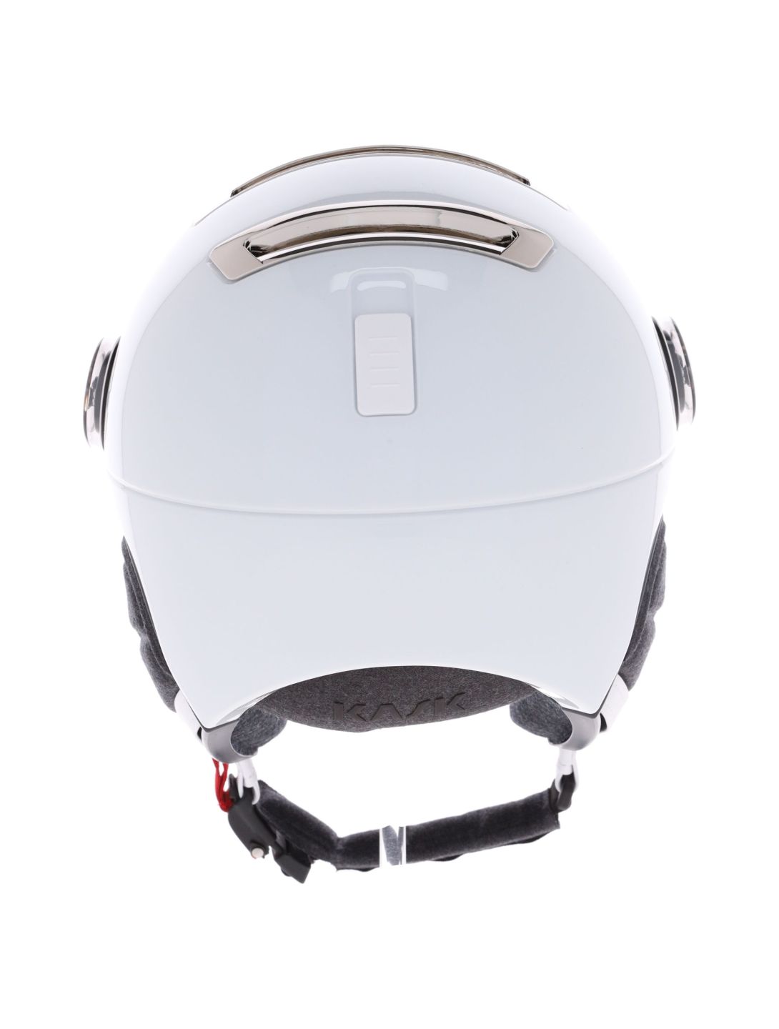 Kask, Piuma-R Chrome Visor ski helmet with visor unisex White/Silver white, Zilver 