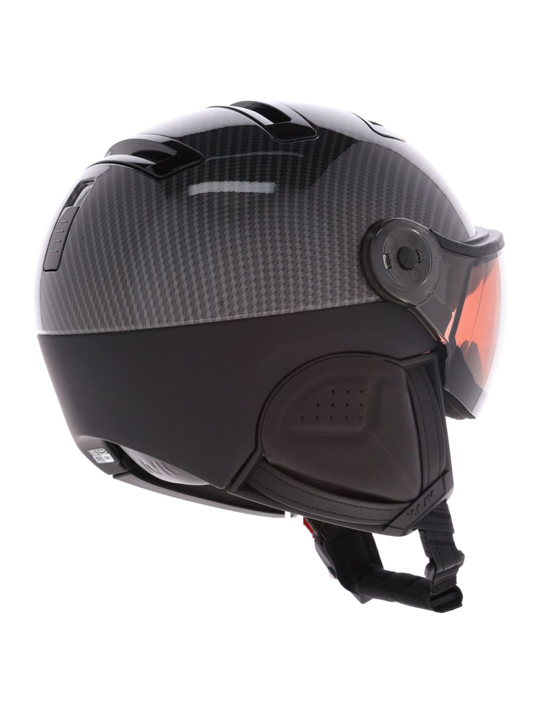 Kask, Piuma-R Elite ski helmet with visor unisex Carbon/Black black 