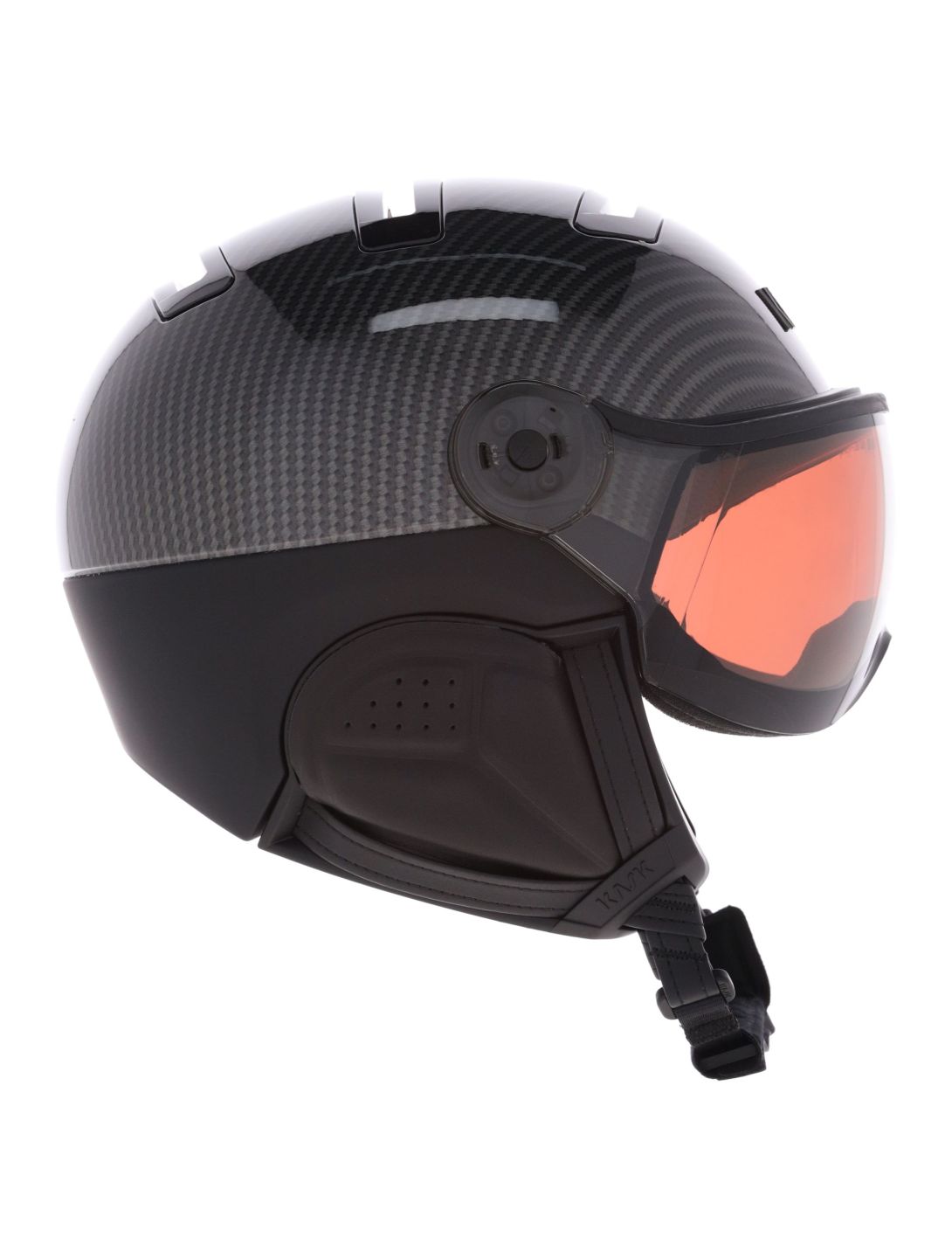 Kask, Piuma-R Elite ski helmet with visor unisex Carbon/Black black 