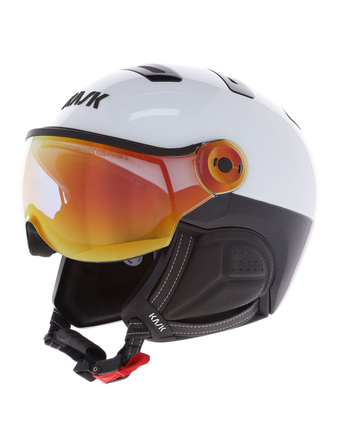 Kask, Piuma-R Montecarlo ski helmet with visor unisex White white 