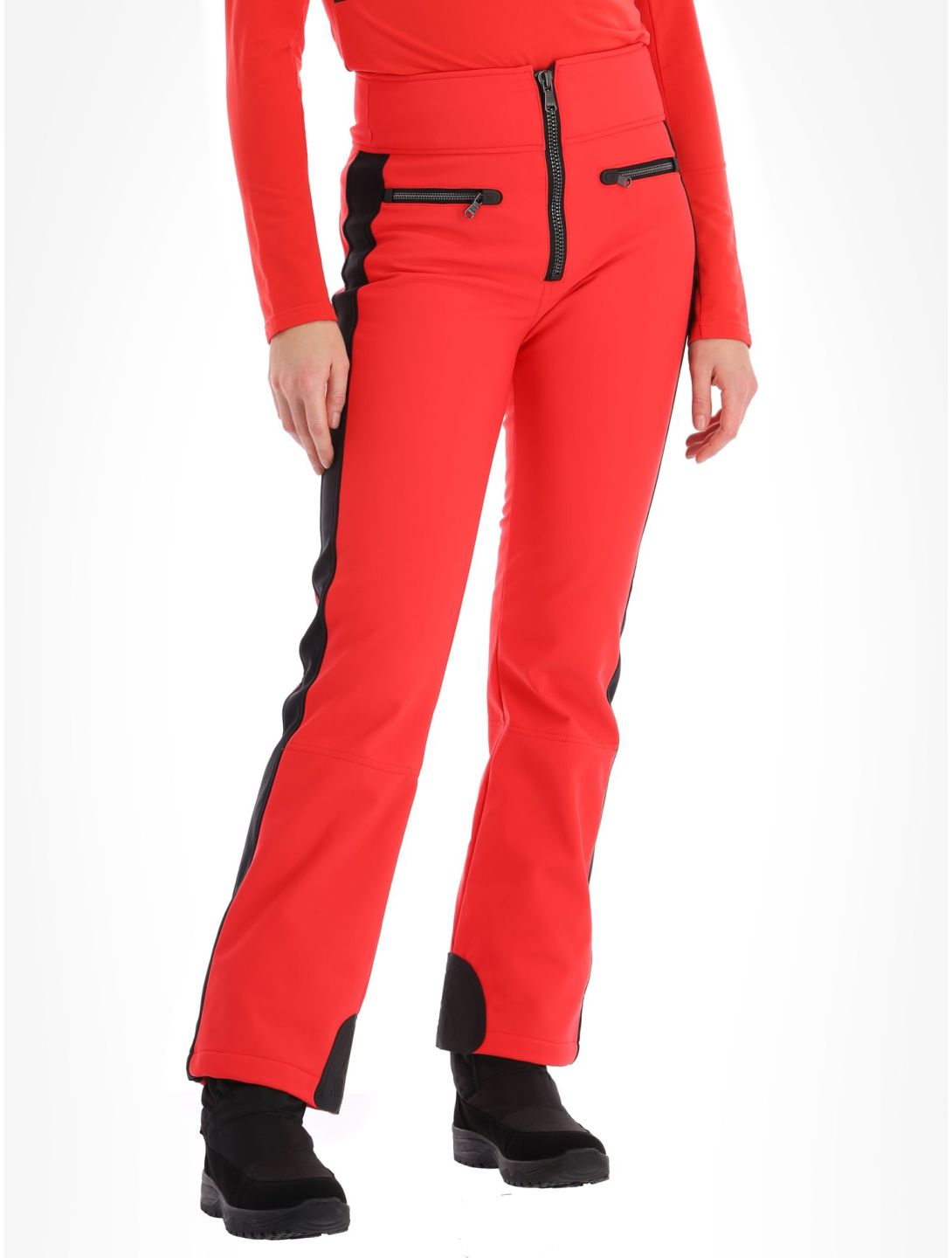 Kelly, April softshell ski pants women Red / Black black, red 