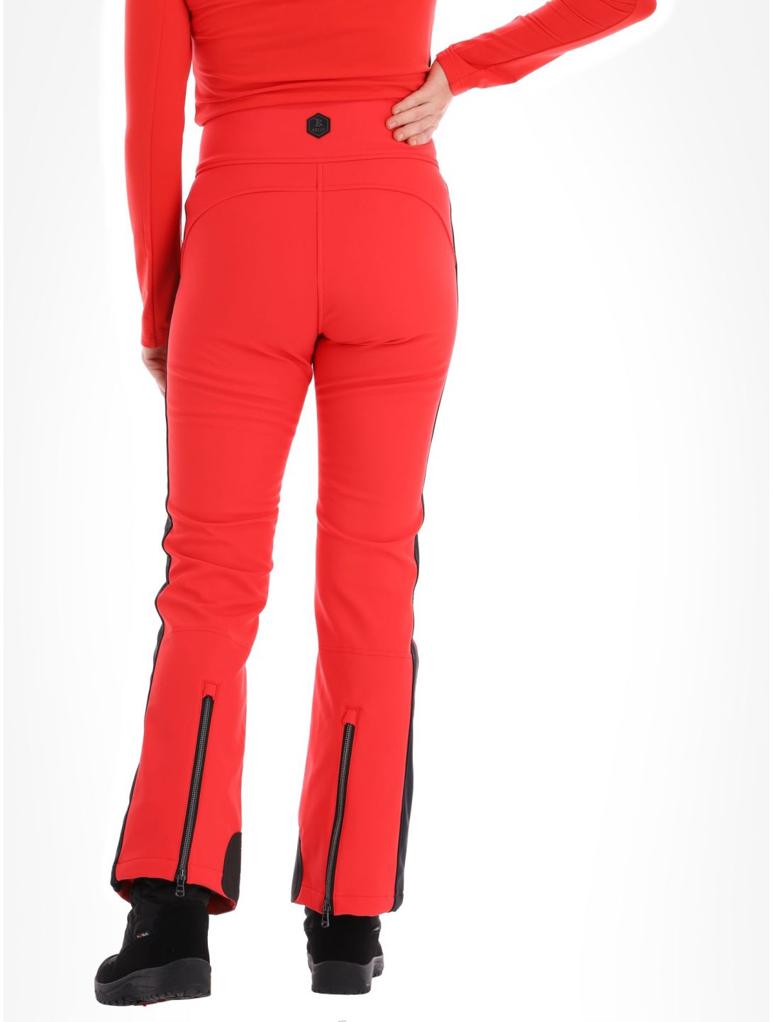 Kelly, April softshell ski pants women Red / Black black, red 