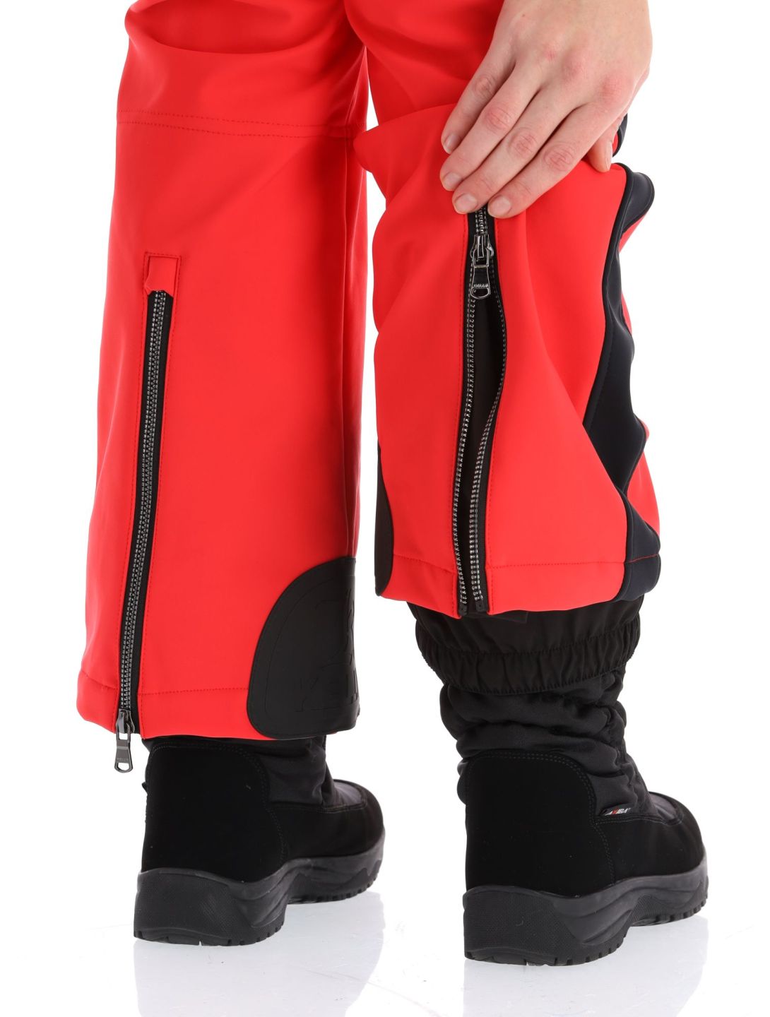 Kelly, April softshell ski pants women Red / Black black, red 