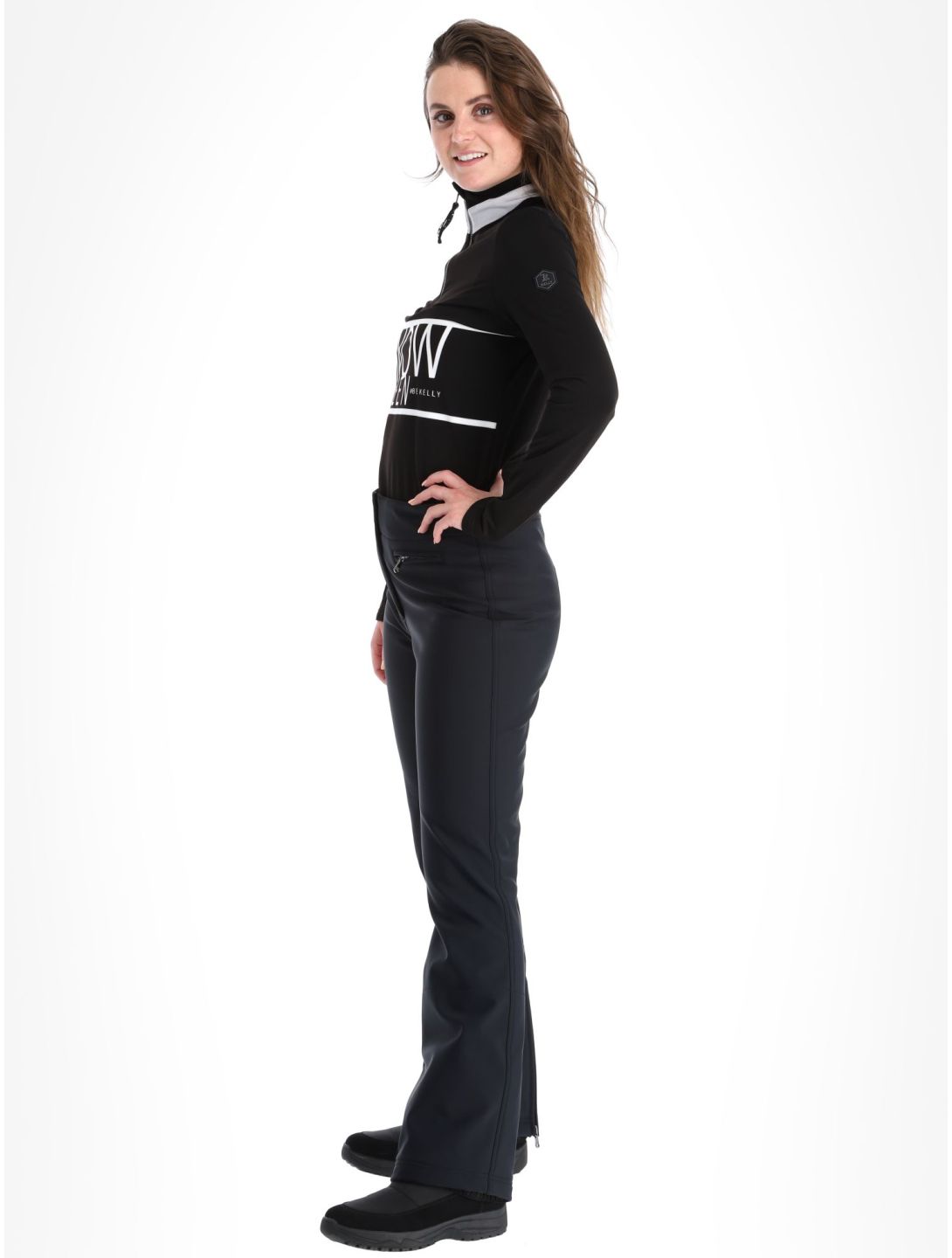 Kelly, Liz softshell ski pants women Black black 