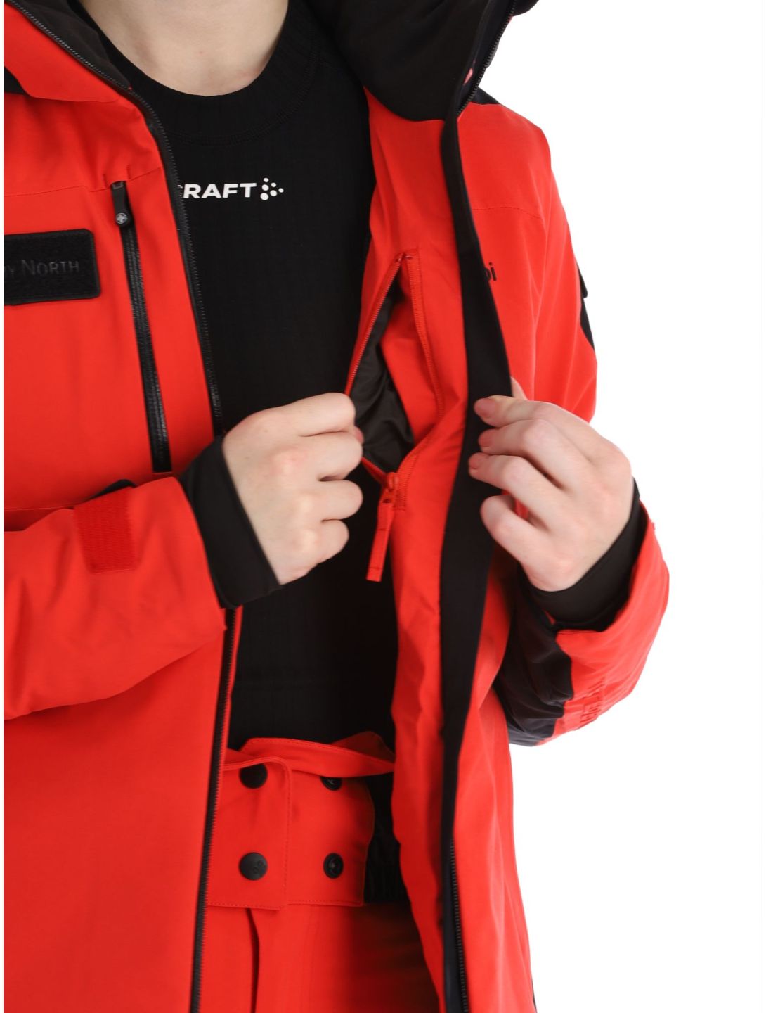 Kilpi, Dexen-W ski jacket plus size women Red black, red 