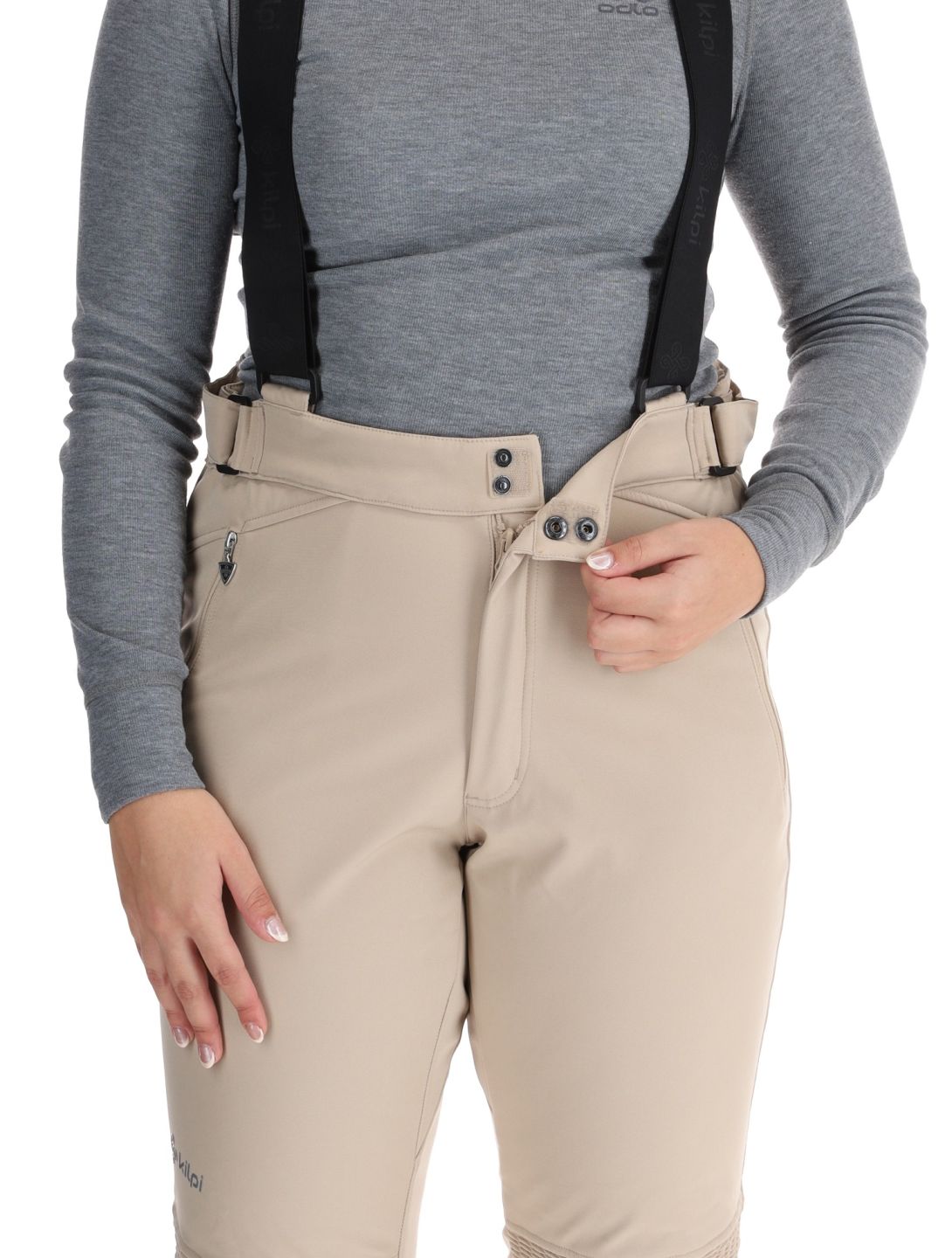 Kilpi, DIONE softshell ski pants women Beige beige 