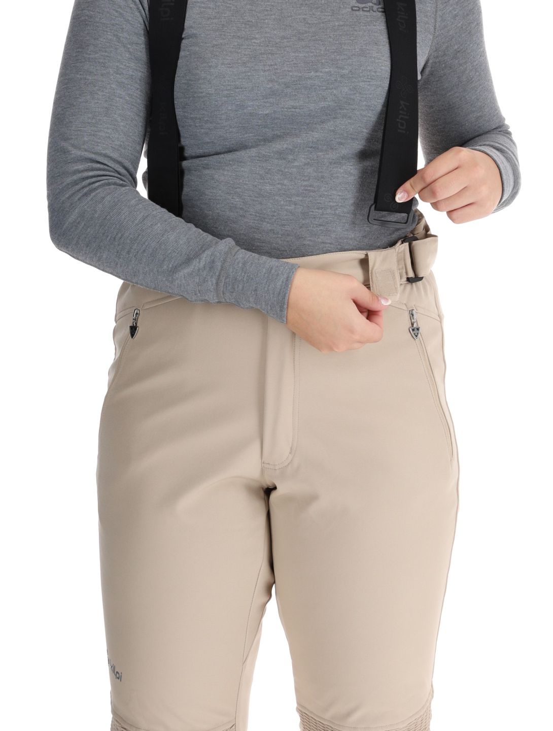 Kilpi, DIONE softshell ski pants women Beige beige 