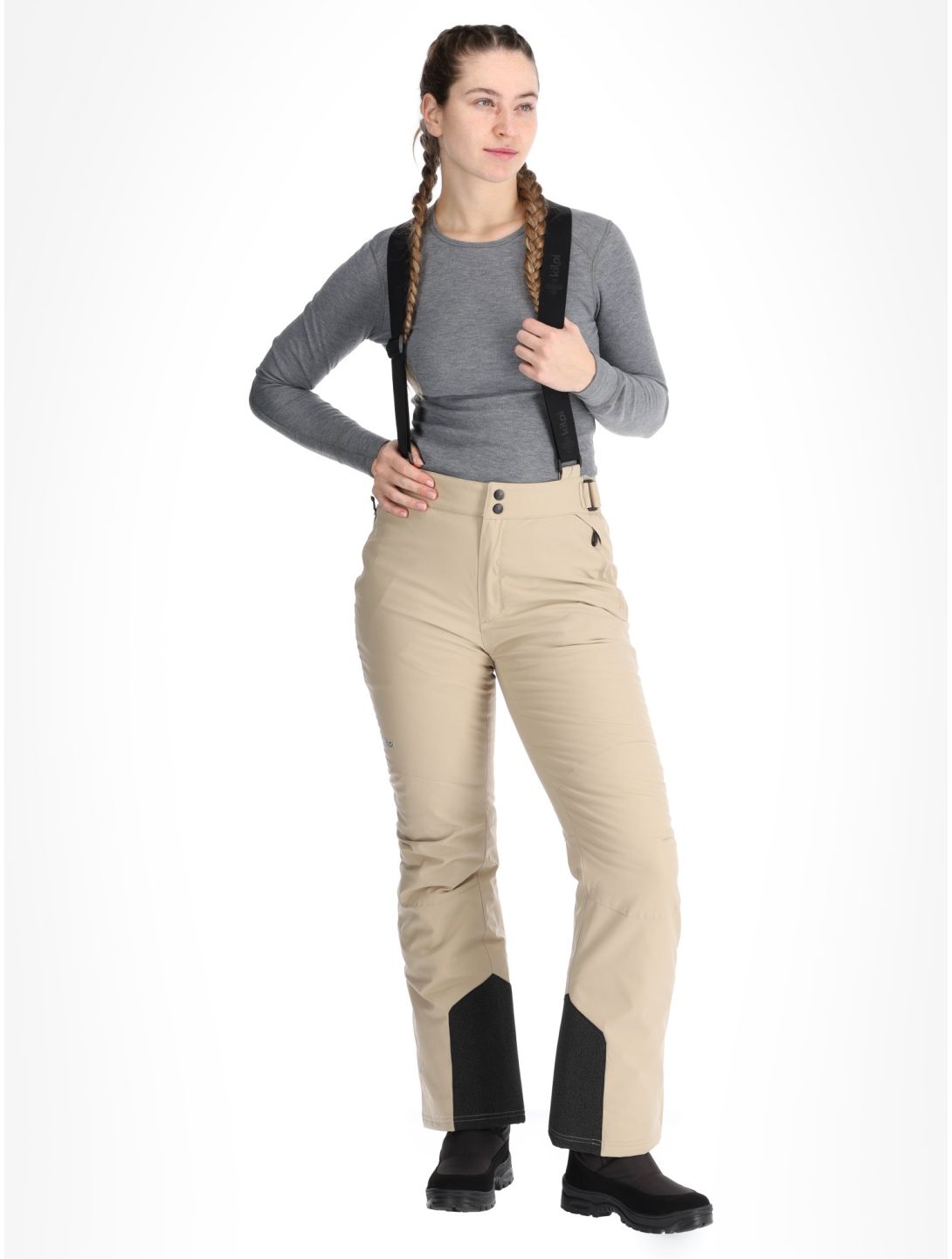 Kilpi, ELARE ski pants women Beige beige 