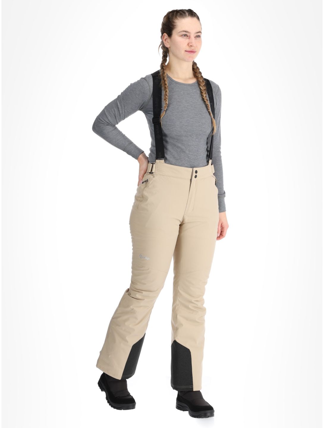 Kilpi, ELARE ski pants women Beige beige 