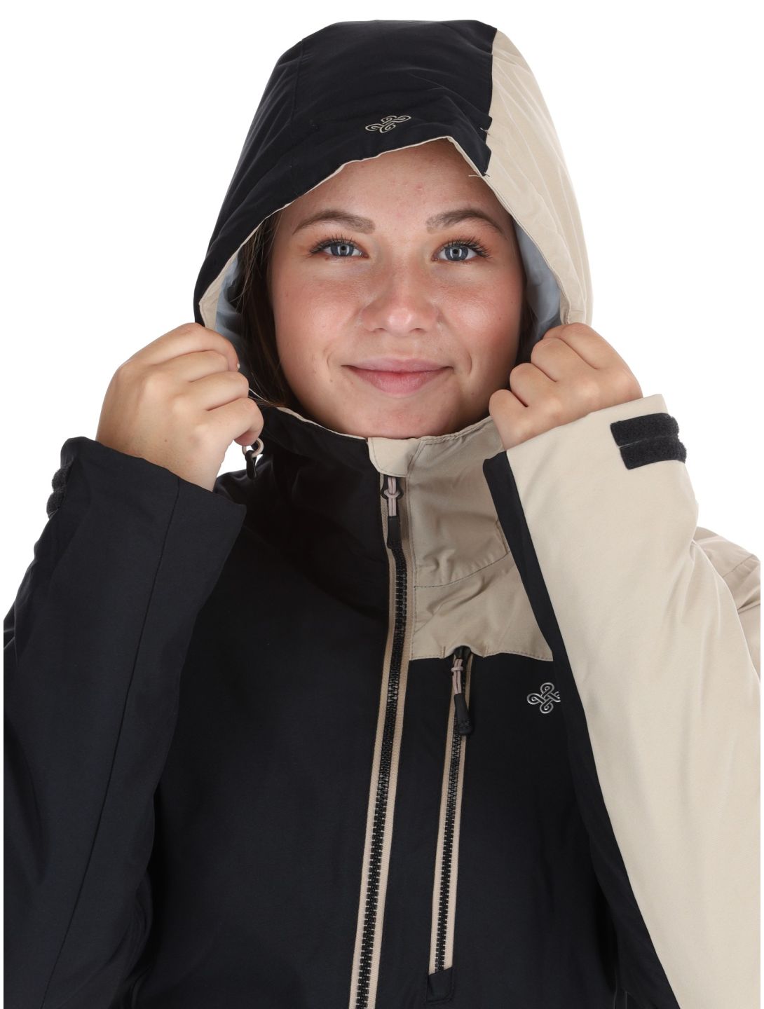 Kilpi, Flip ski jacket women Beige beige, black 