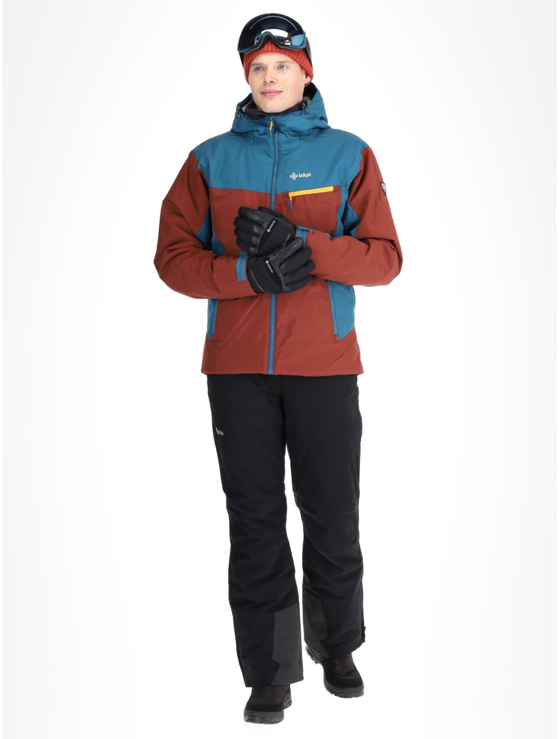 Kilpi, FLIP ski jacket men Dark Red blue, red 