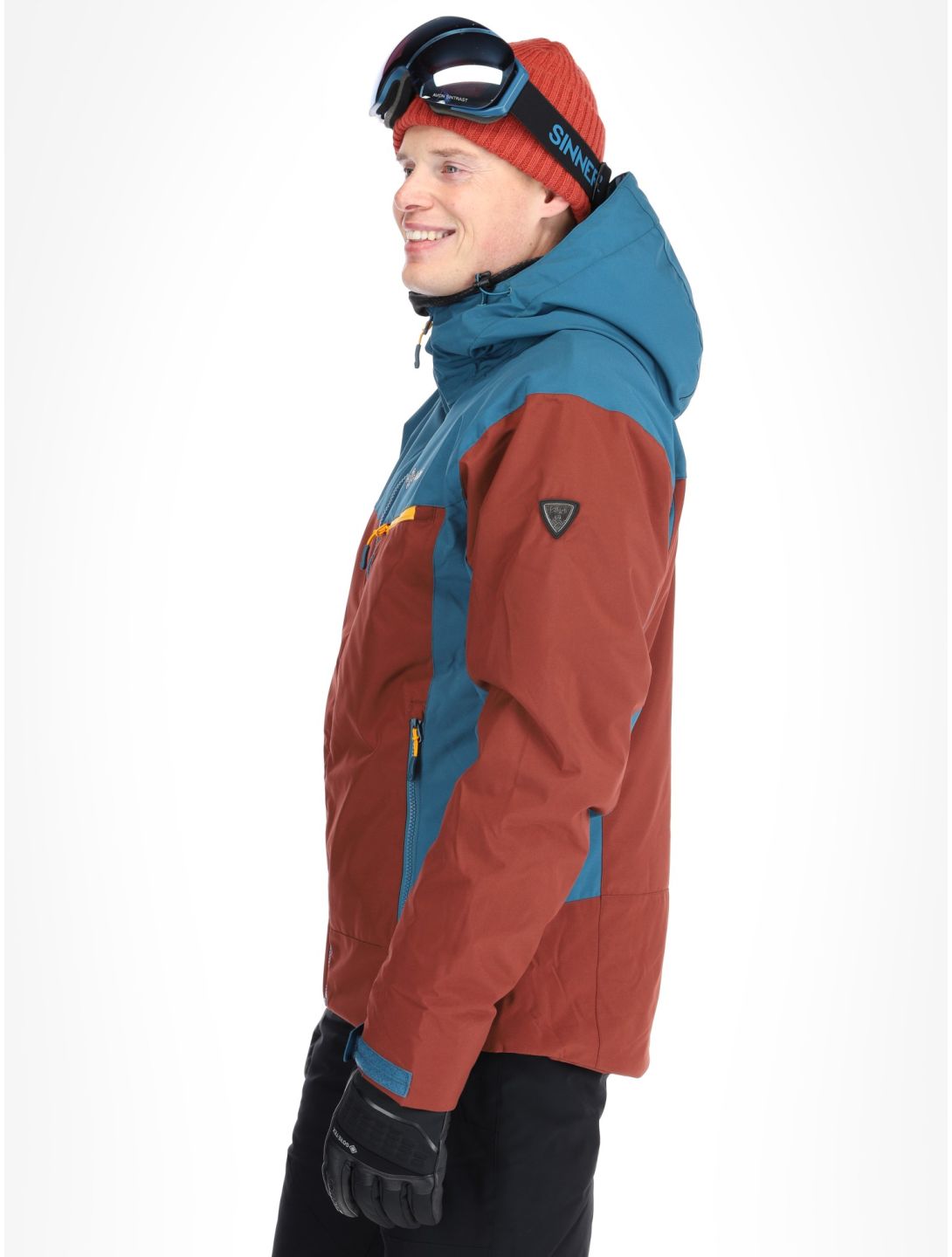 Kilpi, FLIP ski jacket men Dark Red blue, red 