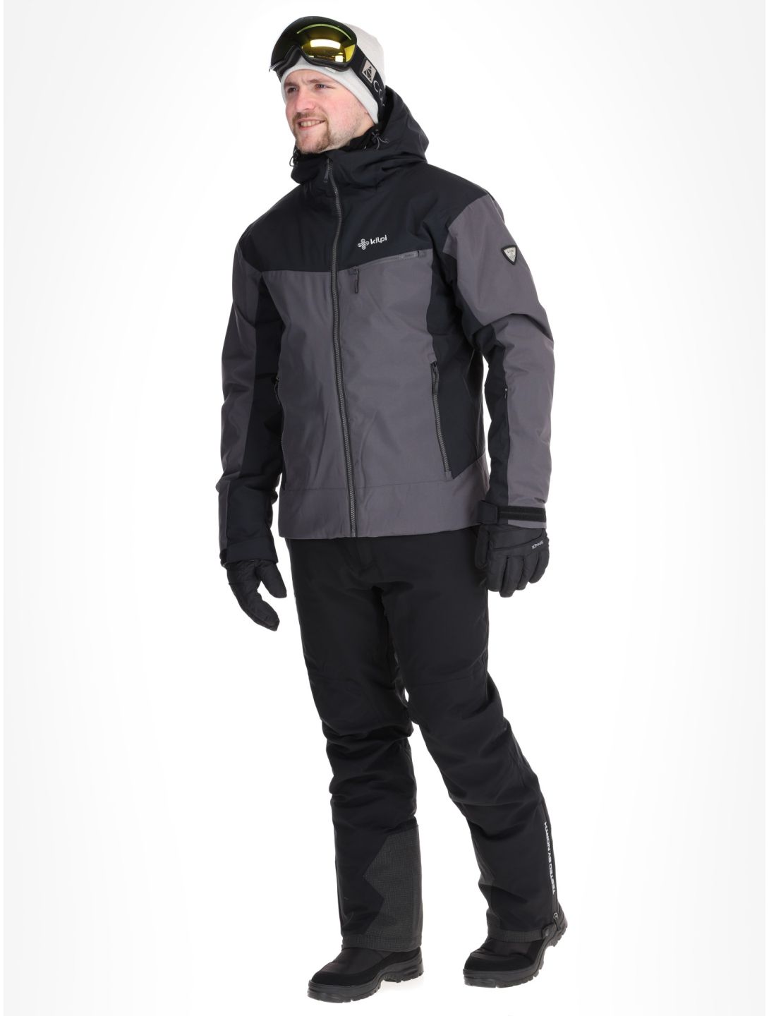 Kilpi, Flip ski jacket plus size men Black black, grey 