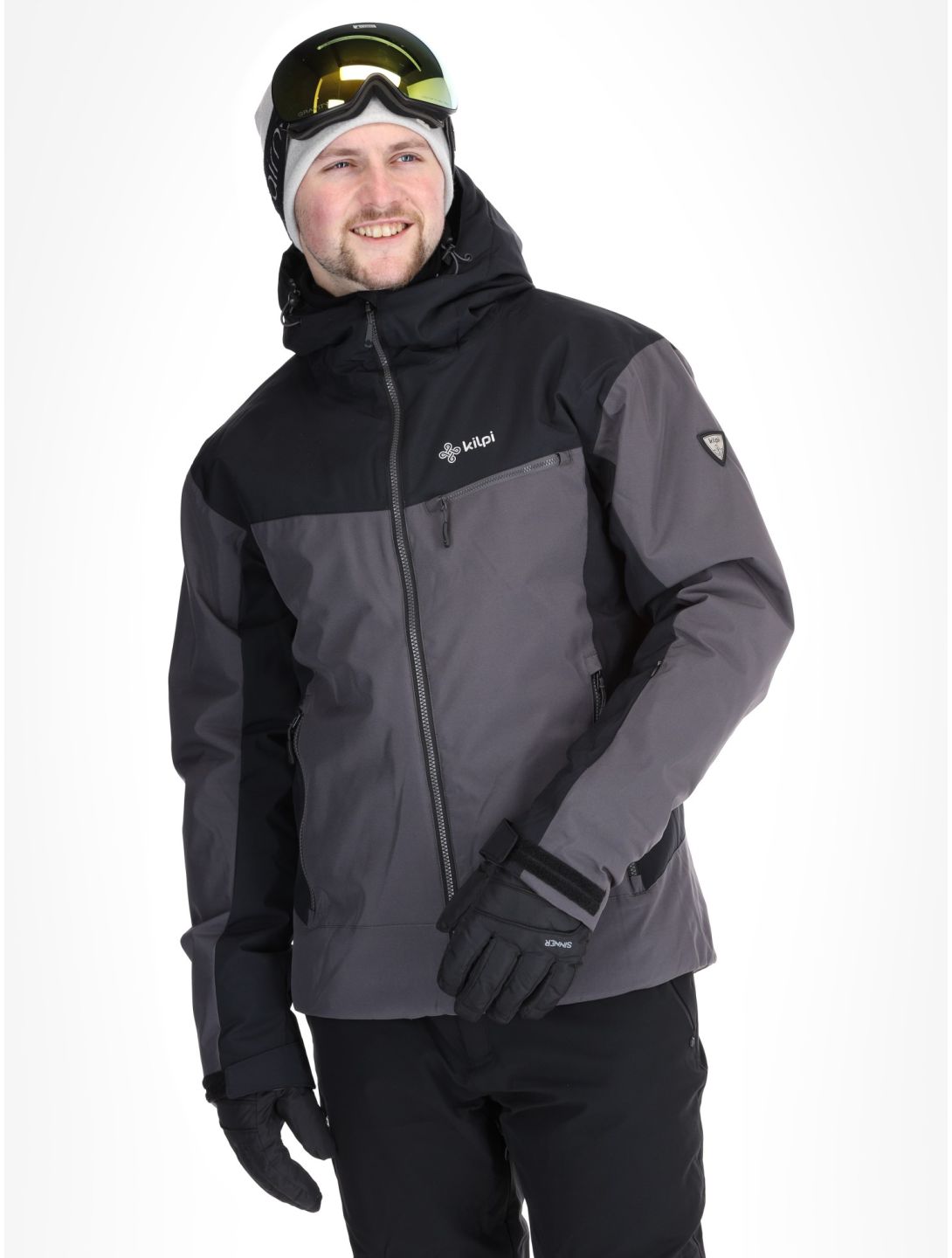 Kilpi, Flip ski jacket plus size men Black black, grey 