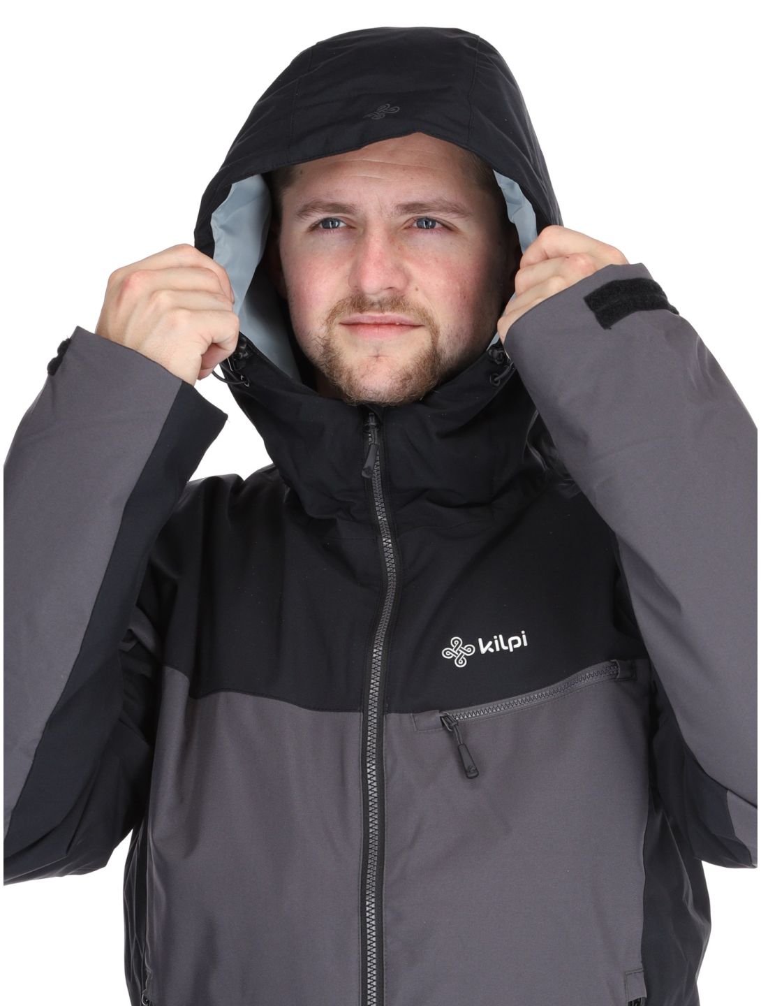 Kilpi, Flip ski jacket plus size men Black black, grey 