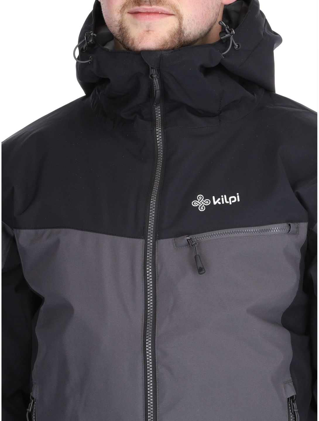 Kilpi, Flip ski jacket plus size men Black black, grey 