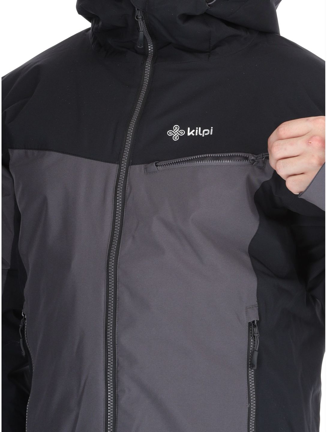 Kilpi, Flip ski jacket plus size men Black black, grey 