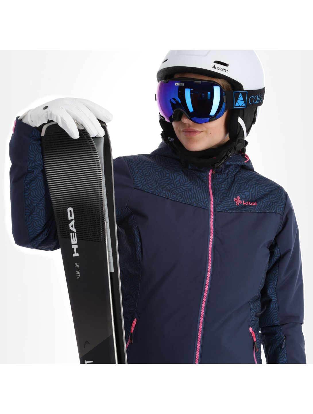 Kilpi, Flip-W ski jacket plus size women dark blue 