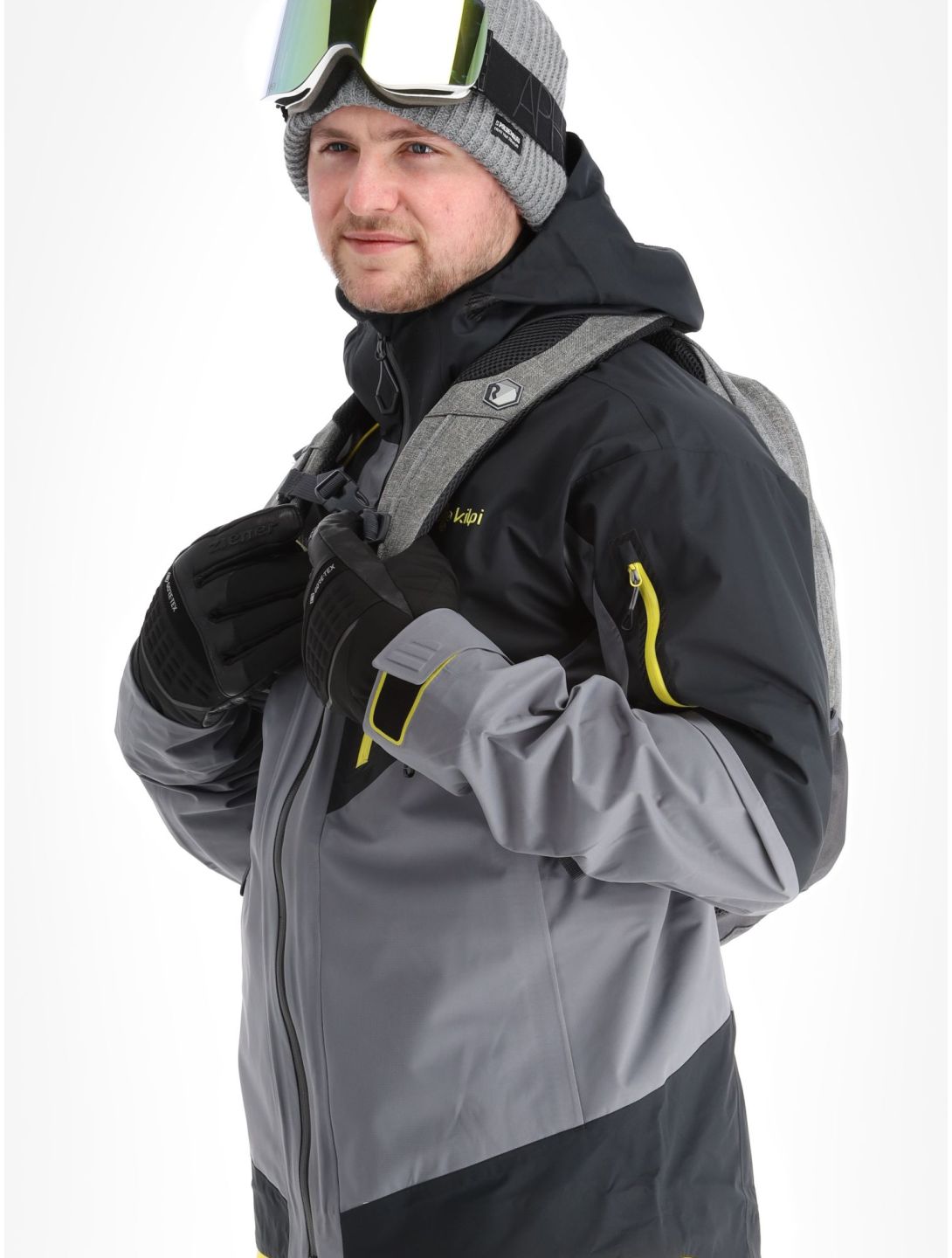 Kilpi, Hastar-M hardshell ski jacket men Grey grey 