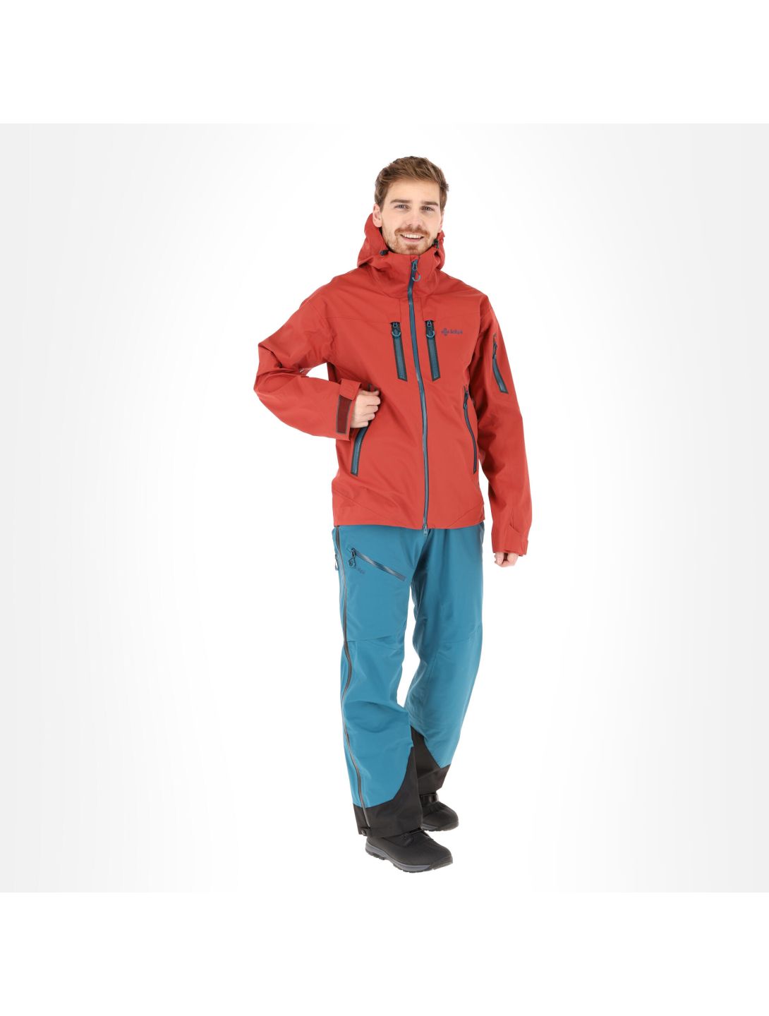 Kilpi, Hastar-M hardshell ski jacket men Dark red 