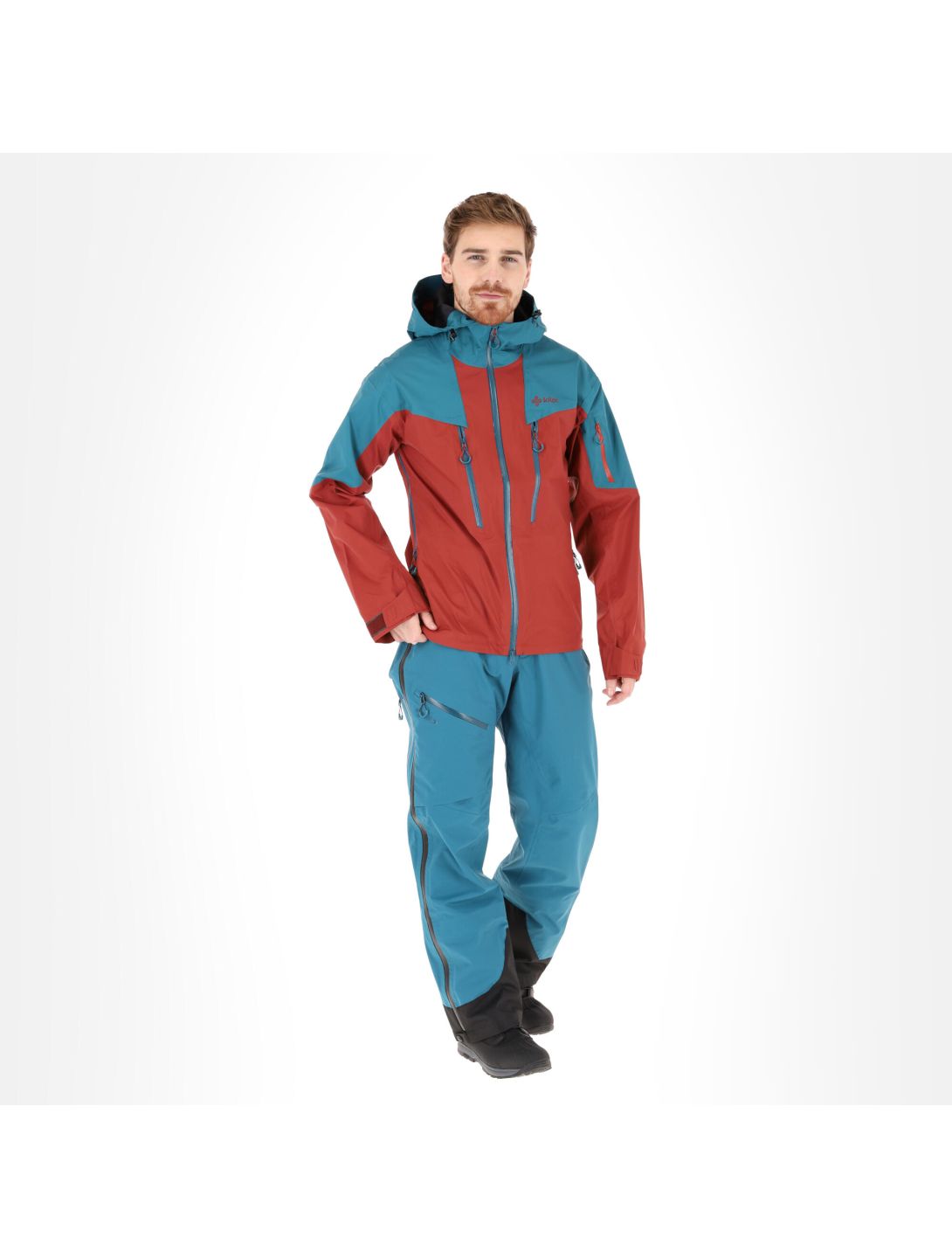 Kilpi, Lexay-M hardshell ski jacket men dark red