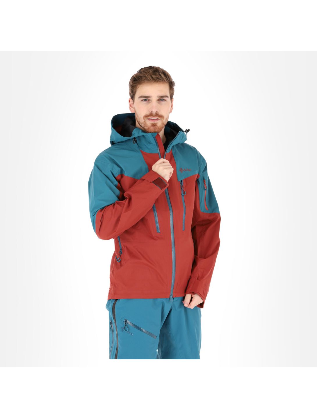 Kilpi, Lexay-M hardshell ski jacket men dark red