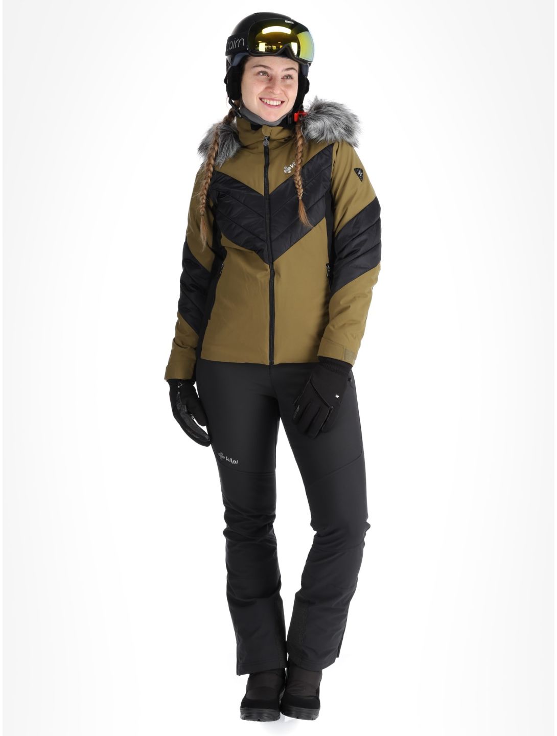 Kilpi, Lin ski jacket women Khaki black, green 