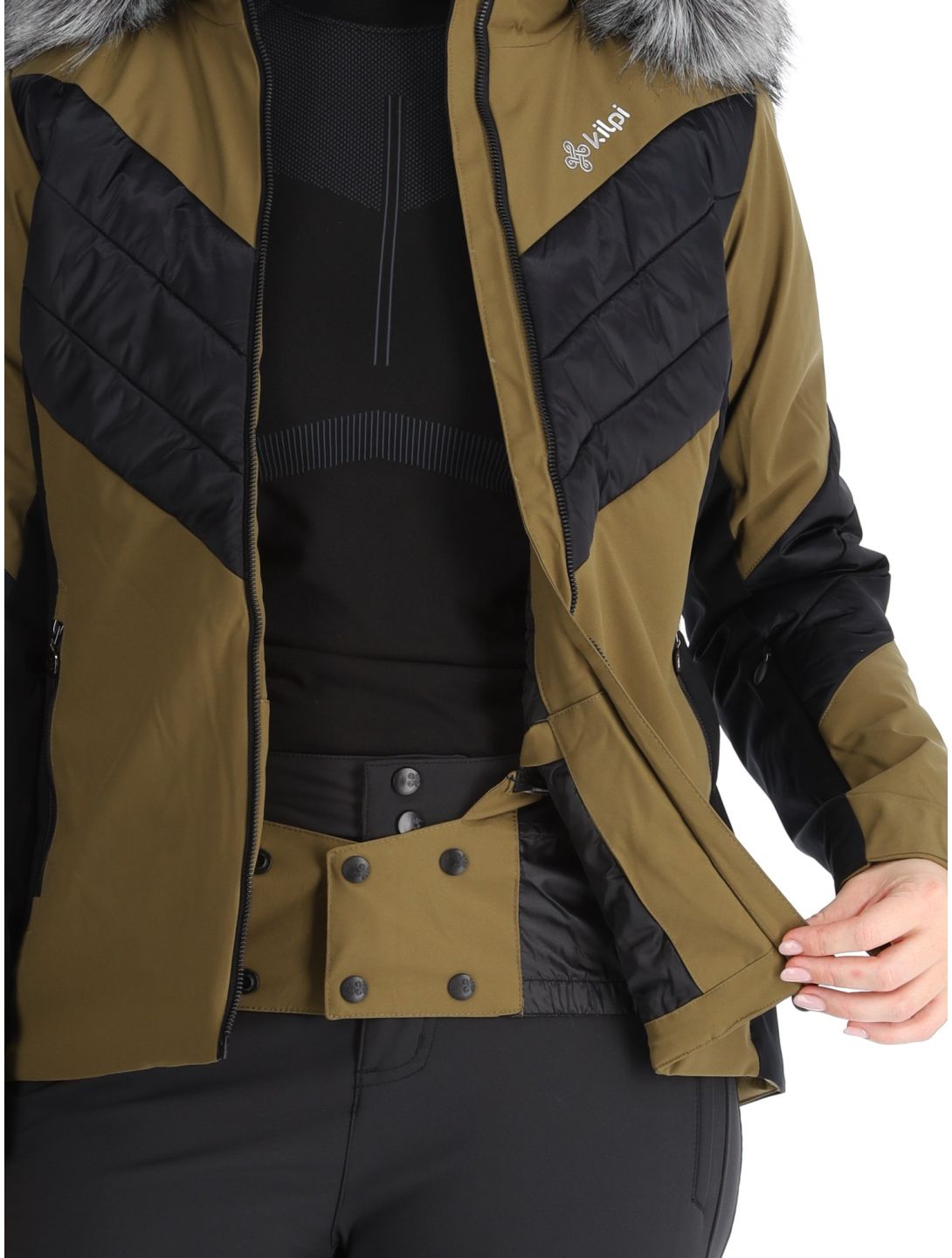 Kilpi, Lin ski jacket women Khaki black, green 