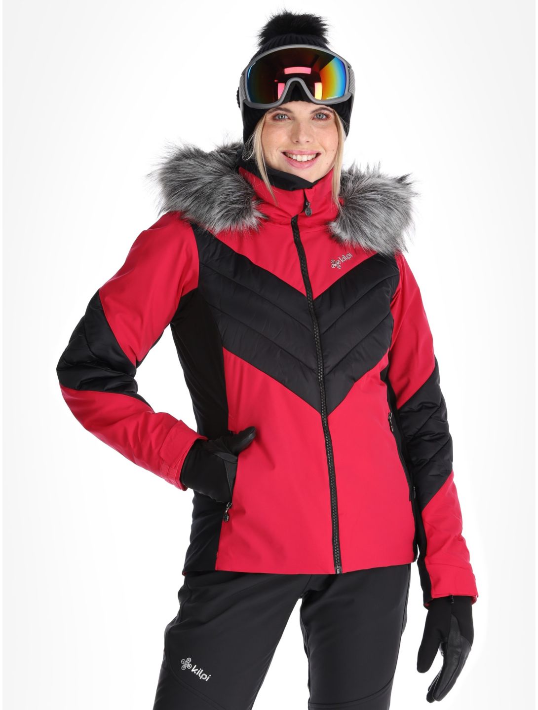 Kilpi, Lin ski jacket women Pink black, pink 