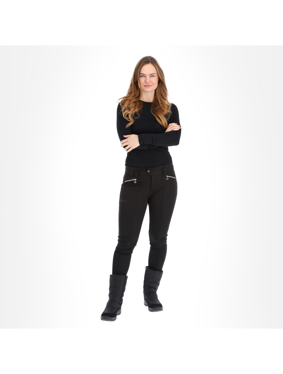 Kilpi, Maura-W softshell ski pants slim fit women black