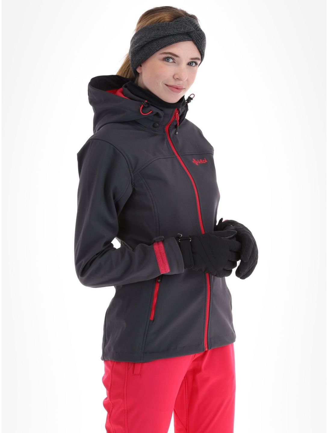 Kilpi, Ravia-W softshell ski jacket women Dark Grey grey 