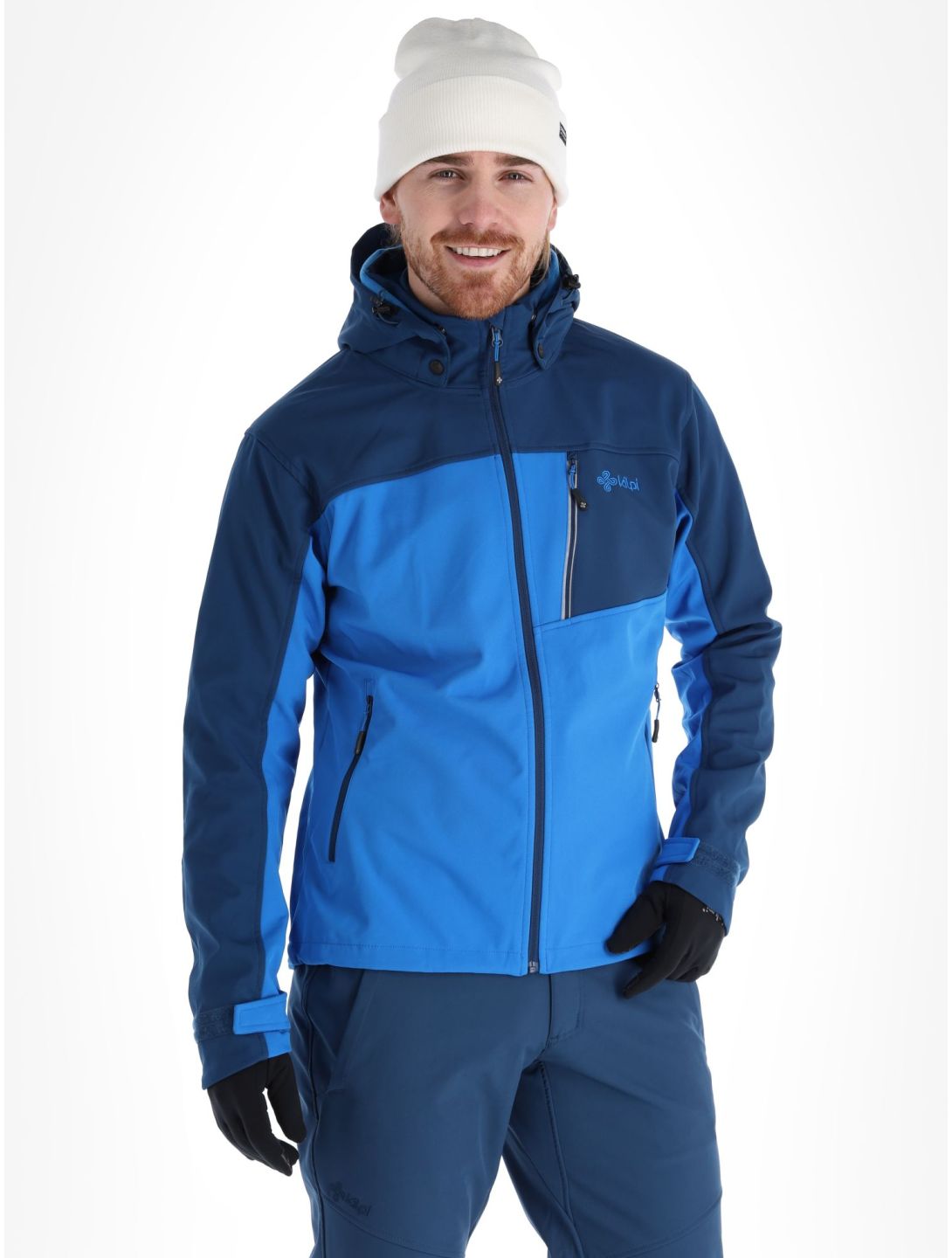 Kilpi, Ravio-m softshell ski jacket plus size men Blue blue 