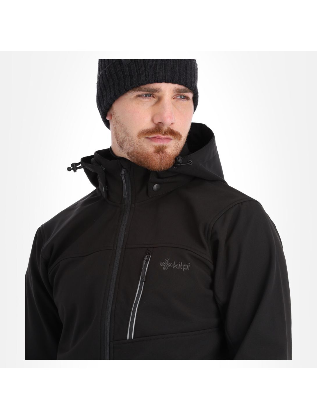 Kilpi, Ravio-M softshell ski jacket plus size men black 