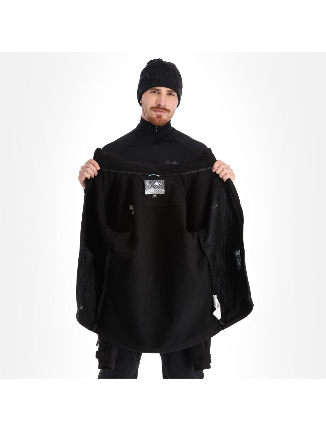 Kilpi, Ravio-M softshell ski jacket plus size men black 