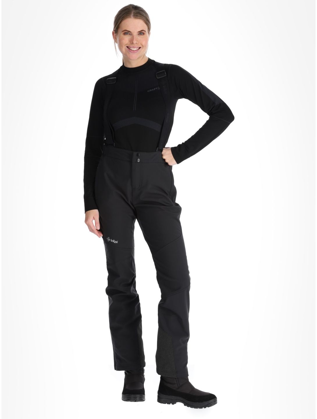 Kilpi, RHEA softshell ski pants women Black black 