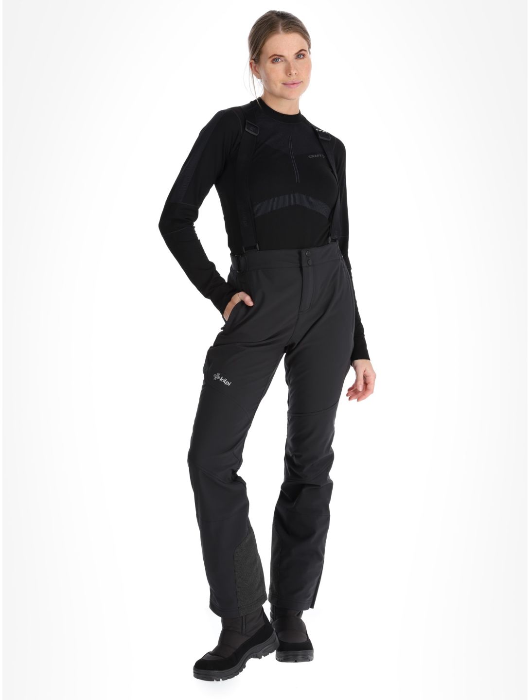 Kilpi, RHEA softshell ski pants women Black black 