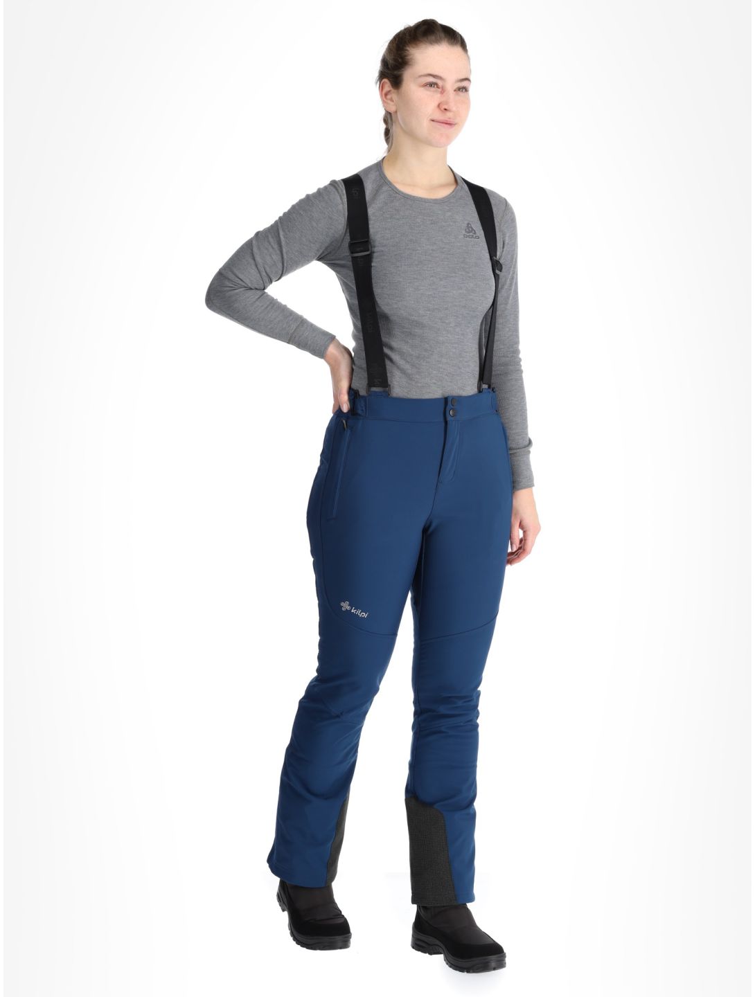 Kilpi, RHEA softshell ski pants women Dark Blue blue 