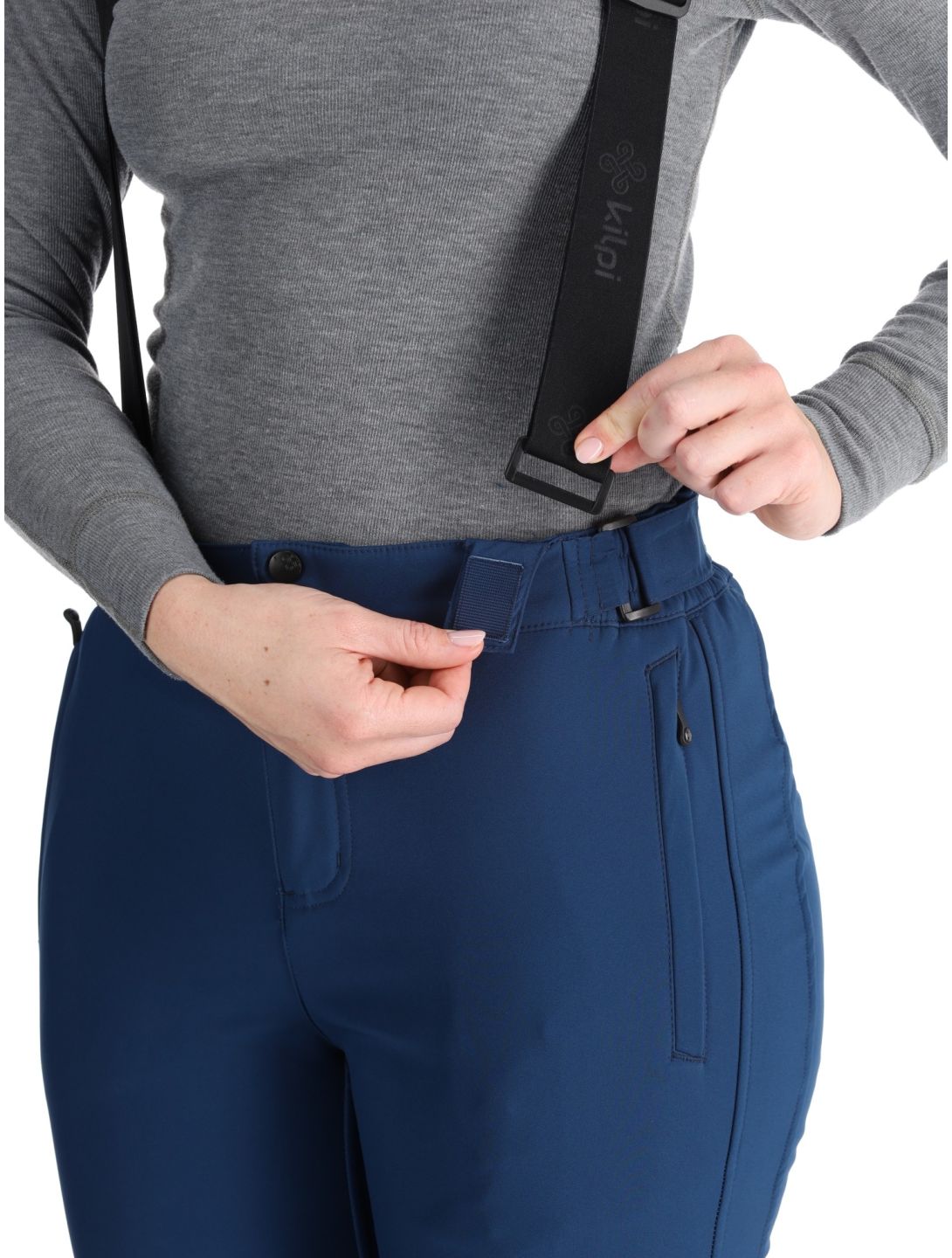 Kilpi, RHEA softshell ski pants women Dark Blue blue 