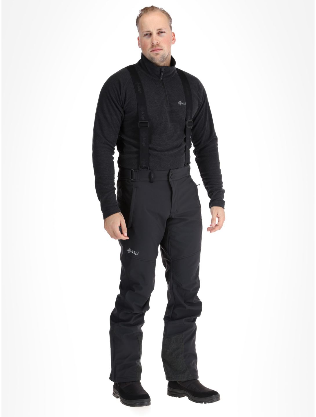 Kilpi, RHEA softshell ski pants men Black black 