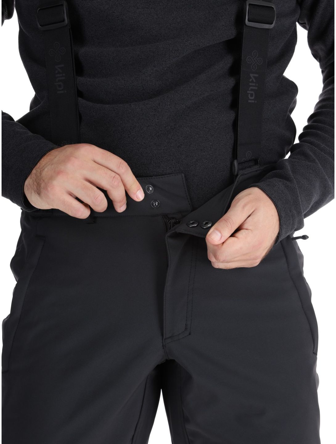 Kilpi, RHEA softshell ski pants men Black black 